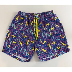 Tipsy Elves Men's Grease Lightning Stretch Swim Trunks - Size XL